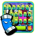 colorful graffiti party android application logo